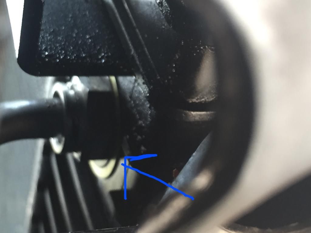 Ve v8 cooling line leak at radiator Just Commodores